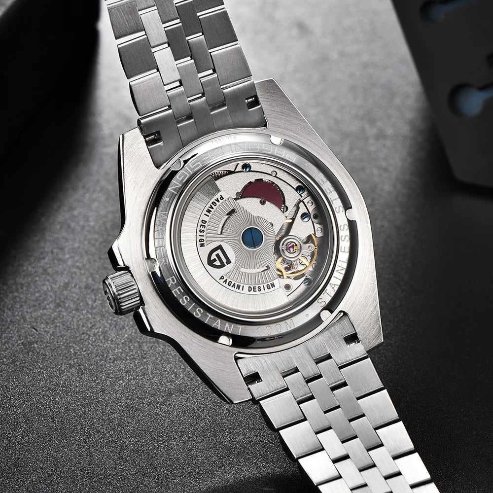 PAGANI DESIGN – Montre GMT Homme Automatique 40 mm | Acier Inoxydable & Étanche